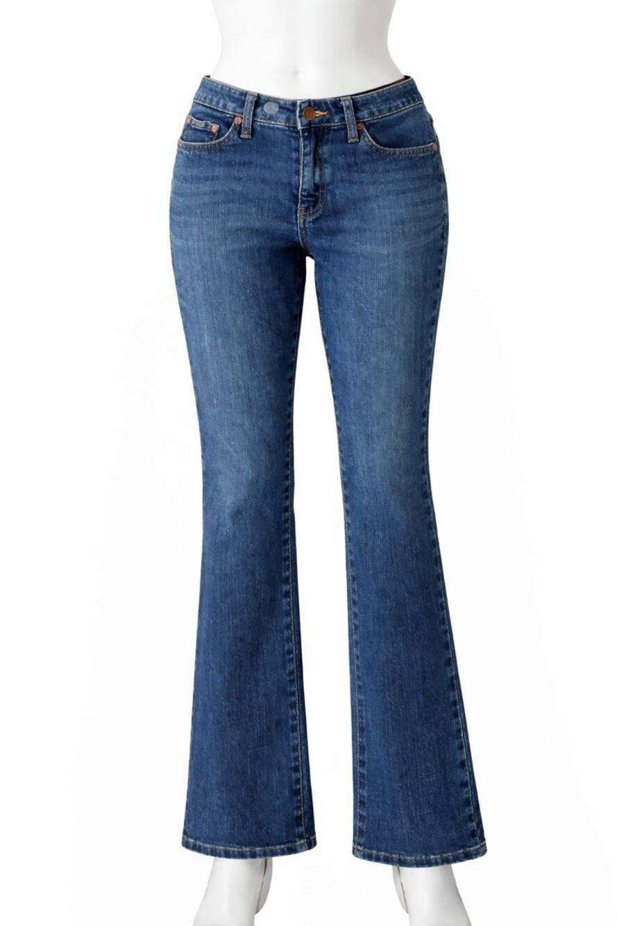 Lee Natural Bootcut Jeans Women’s 28x27 sz  10 Medium Wash Low Rise Denim petite